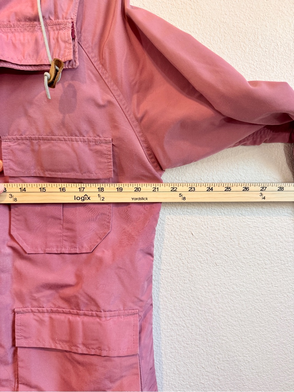 L.L.Bean Baxter State Parka Medium Vintage Pink Gorpcore Utility Rain Jacket J14 - Picture 6 of 9